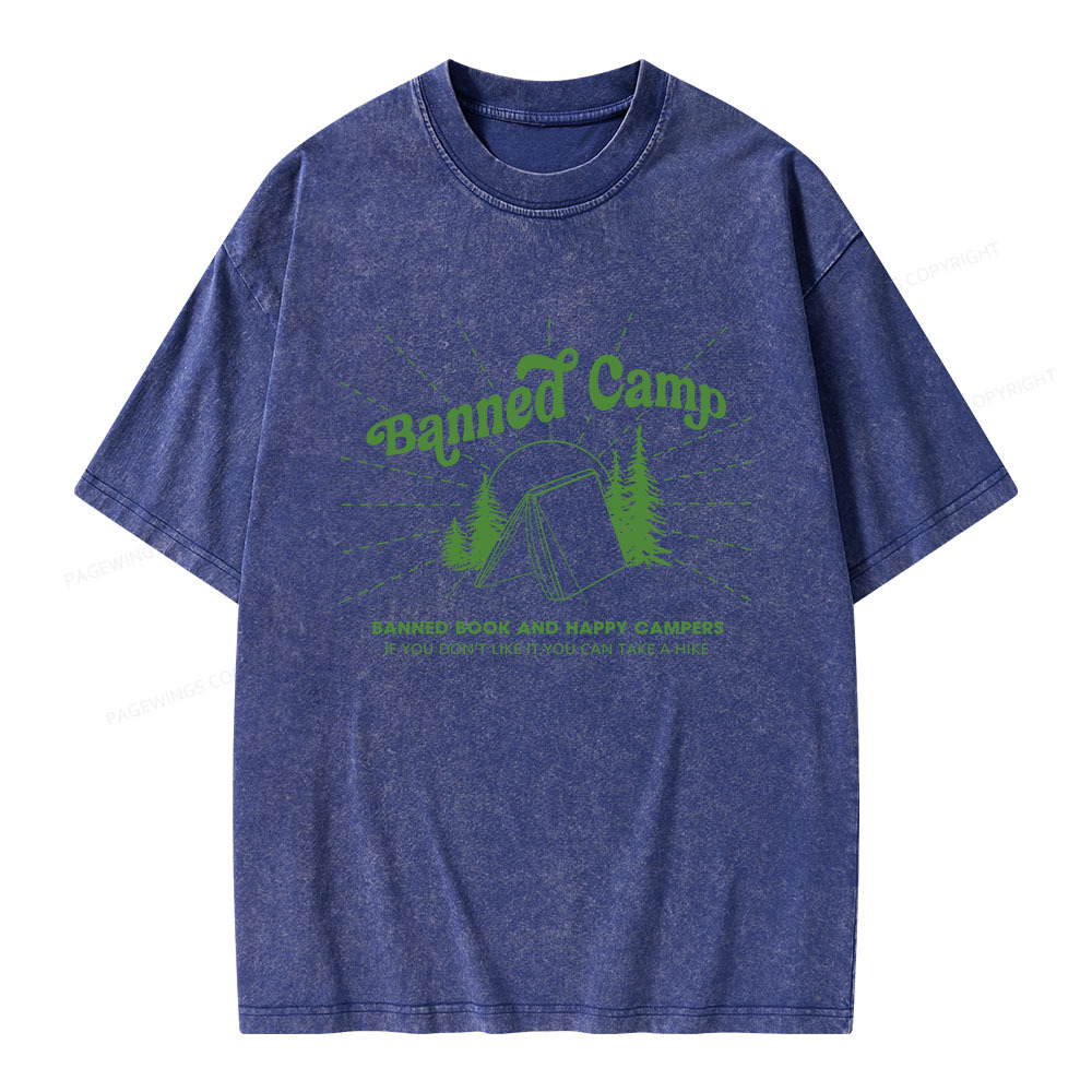 Pagewings Banned Camp Unisex Washed T-shirt