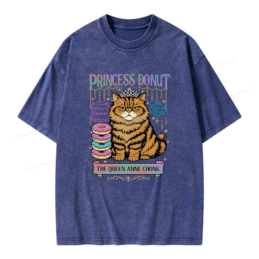 Pagewings Princess Donut Unisex Washed T-shirt