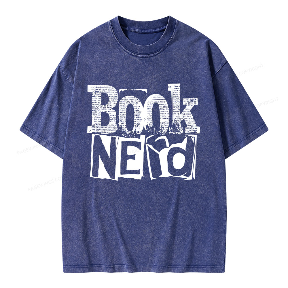 Pagewings Booknerd Unisex Washed T-shirt