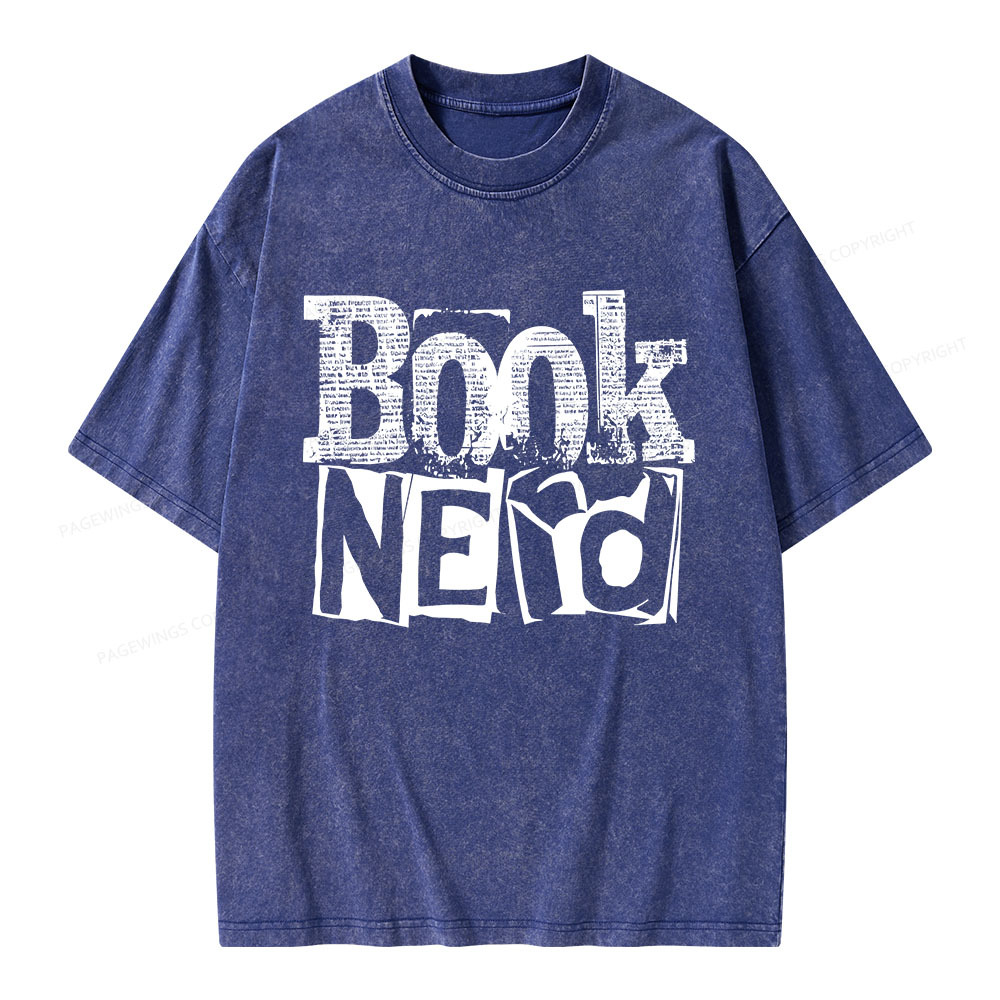 Pagewings Booknerd Unisex Washed T-shirt