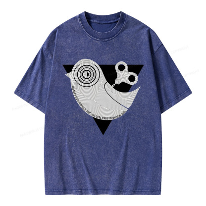 Pagewings Wind up Bird Chronicle Unisex Washed T-shirt