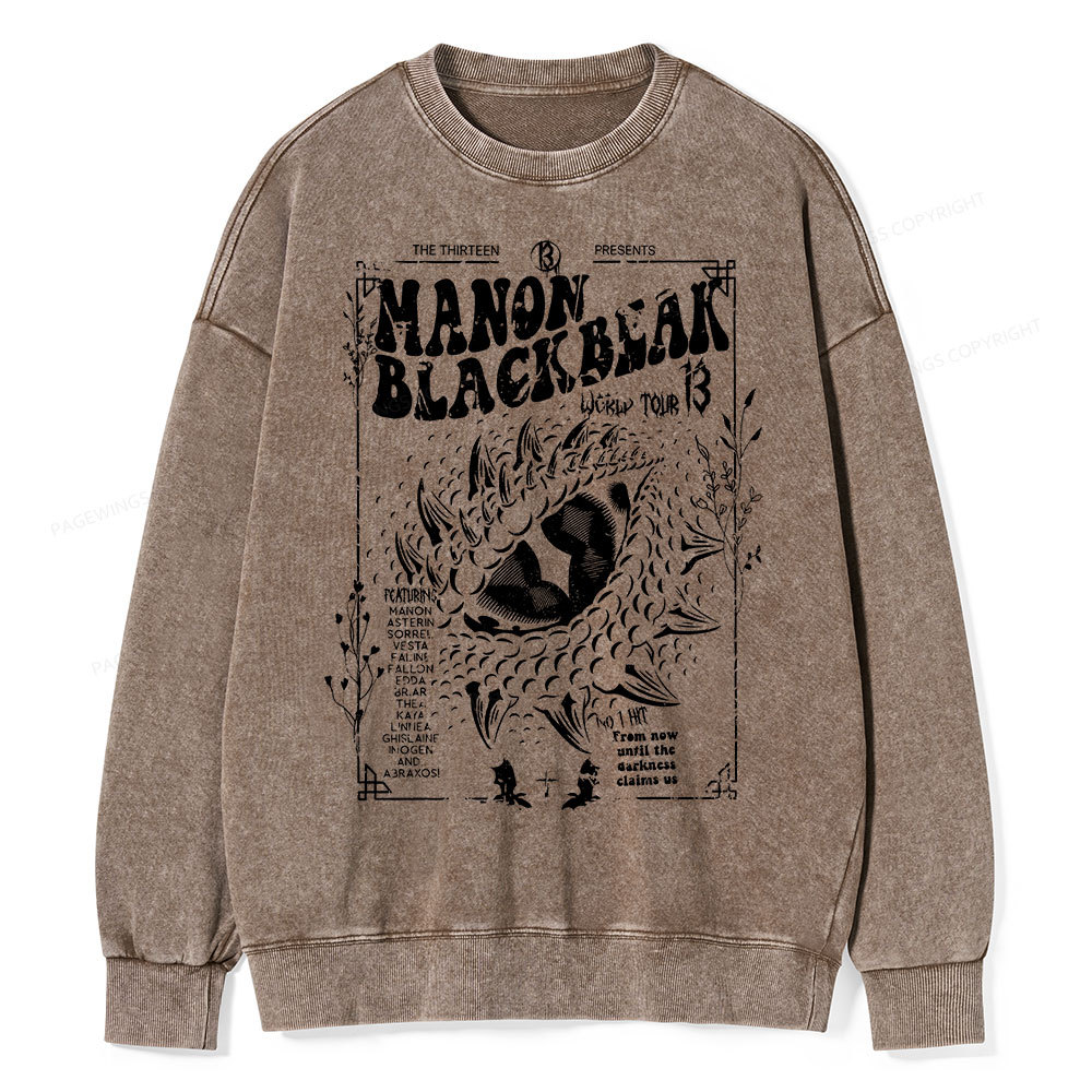 Pagewing ACOTAR Crescent City Rhysand Unisex Washed Sweatshirt