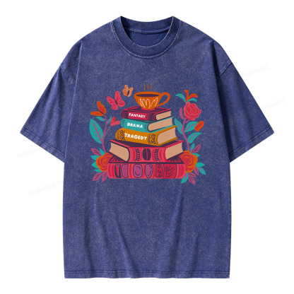 Pagewings Book Lover Unisex Washed T-shirt