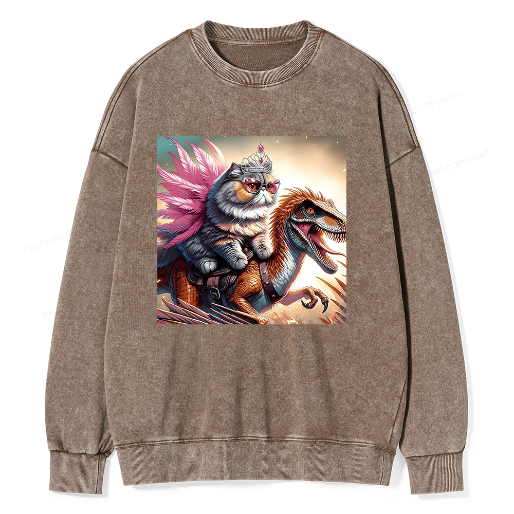 Pagewings Dungeon Crawler Unisex Washed Sweatshirt