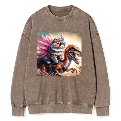 Pagewings Dungeon Crawler Unisex Washed Sweatshirt