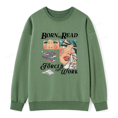 Pagewings Born To Read Bookish Unisex Classic Sweatshirt
