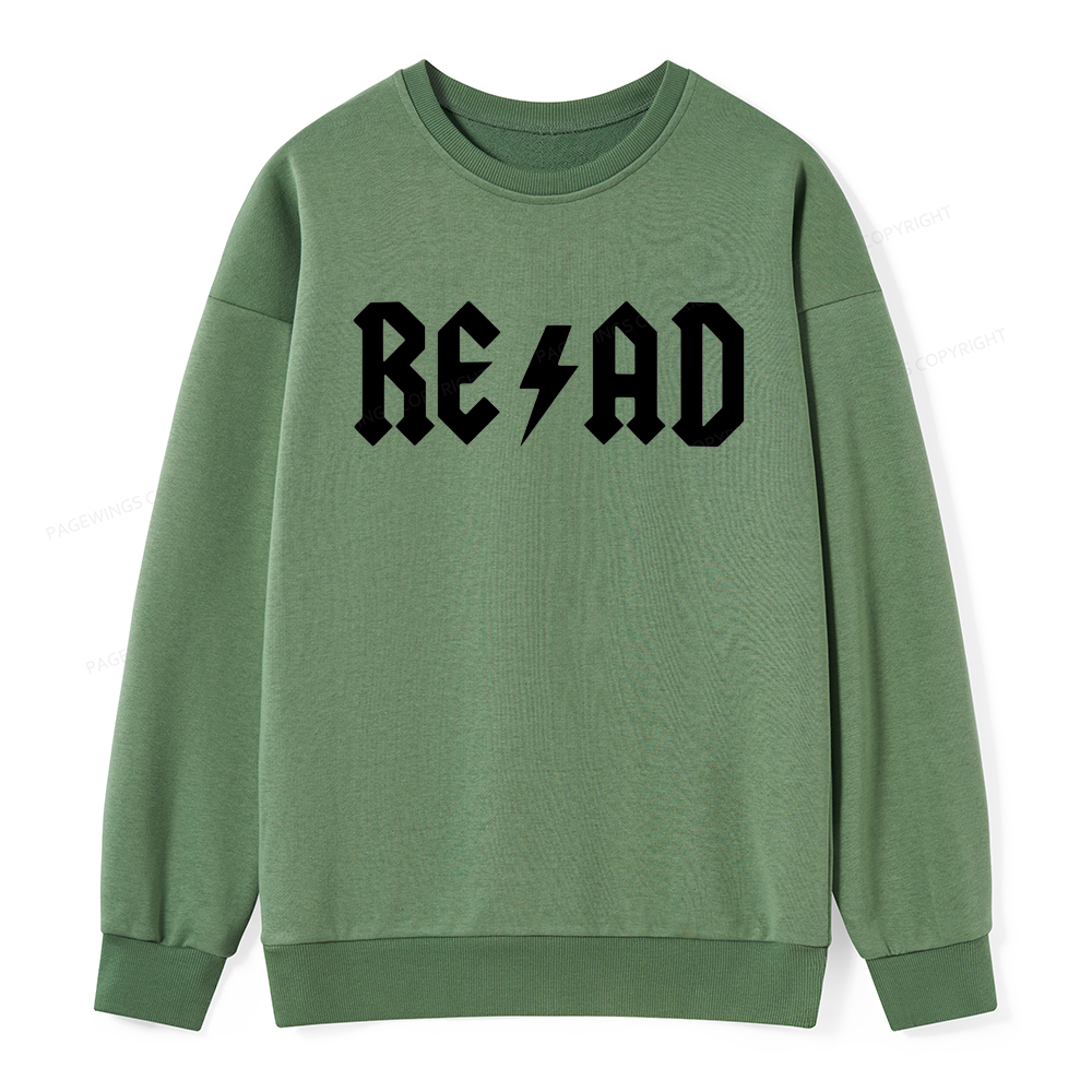 Pagewings Read Back In The Library "rock And Roll Unisex Classic Sweatshirt