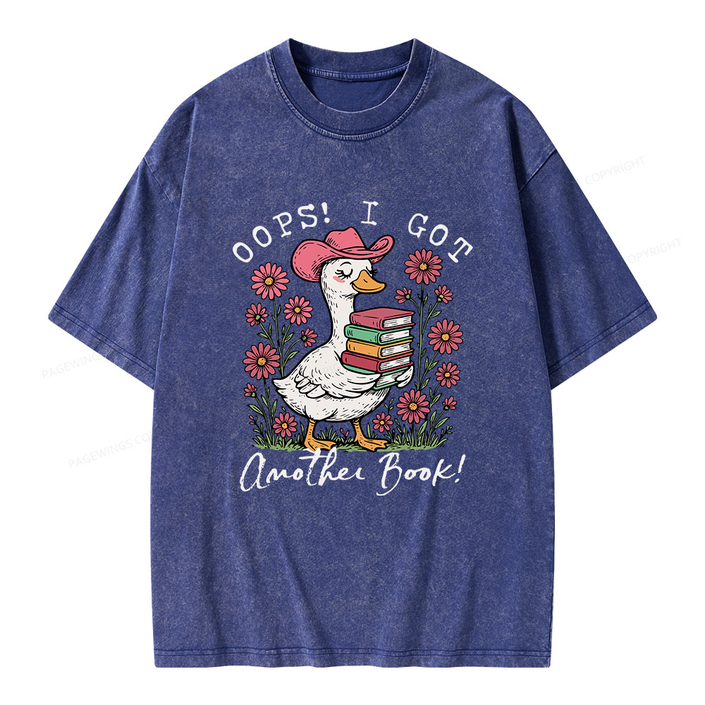 Pagewings Oops I Got Another Book Unisex Washed T-shirt