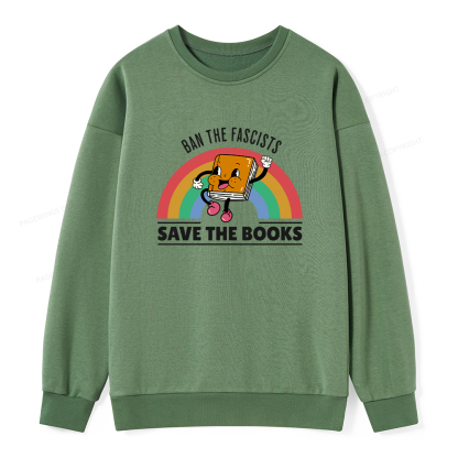 Pagewings Ban The Fascists Save The Books Unisex Classic Sweatshirt