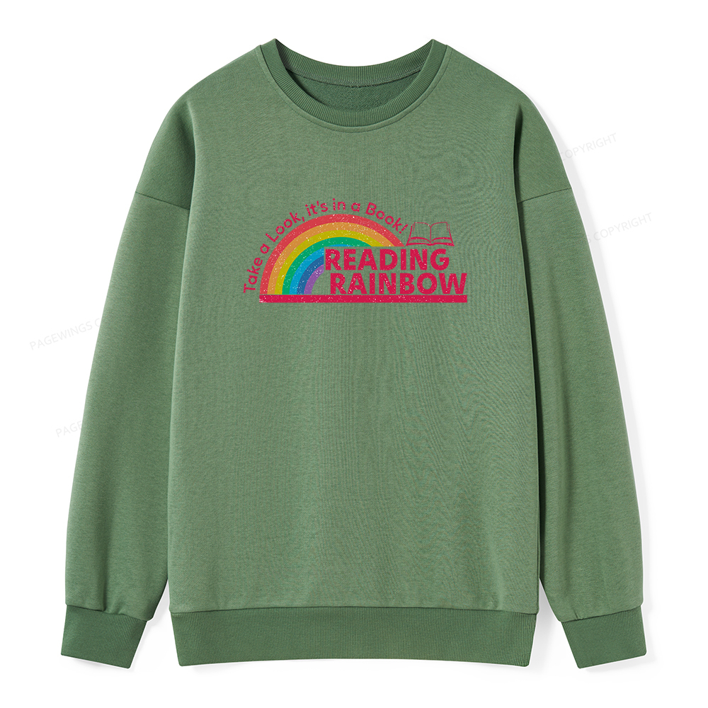 Pagewings Reading Rainbow Unisex Classic Sweatshirt