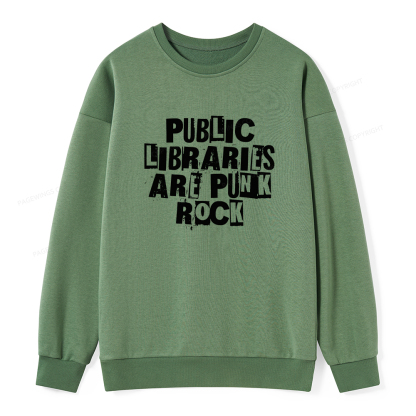 Pagewings Public Libraries Are Punk Rock Unisex Classic Sweatshirt