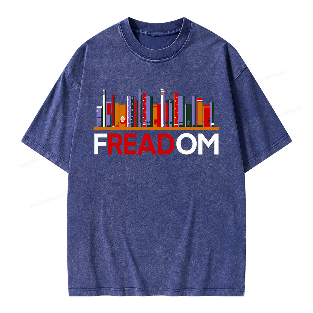 Pagewings Freadom Unisex Washed T-shirt