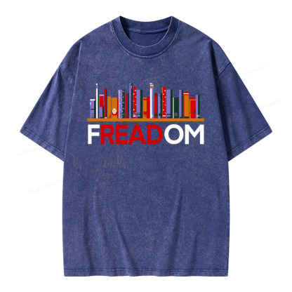 Pagewings Freadom Unisex Washed T-shirt
