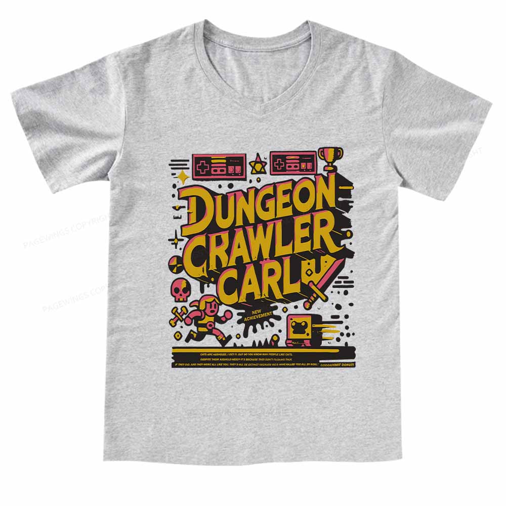 Pagewings Book New Achievement  V-neck T-shirt