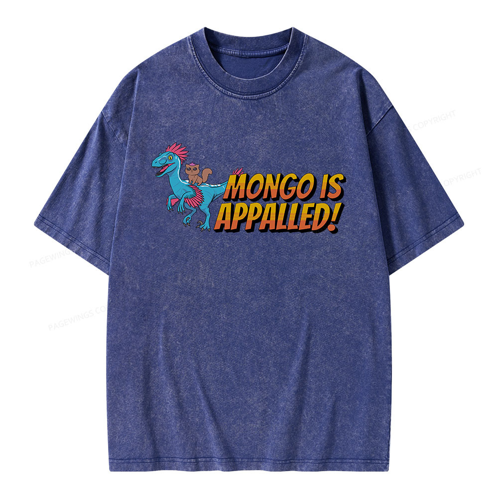 Pagewings Mongo is Appalled Unisex Washed T-shirt