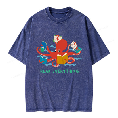 Pagewings Read Everything Unisex Washed T-shirt