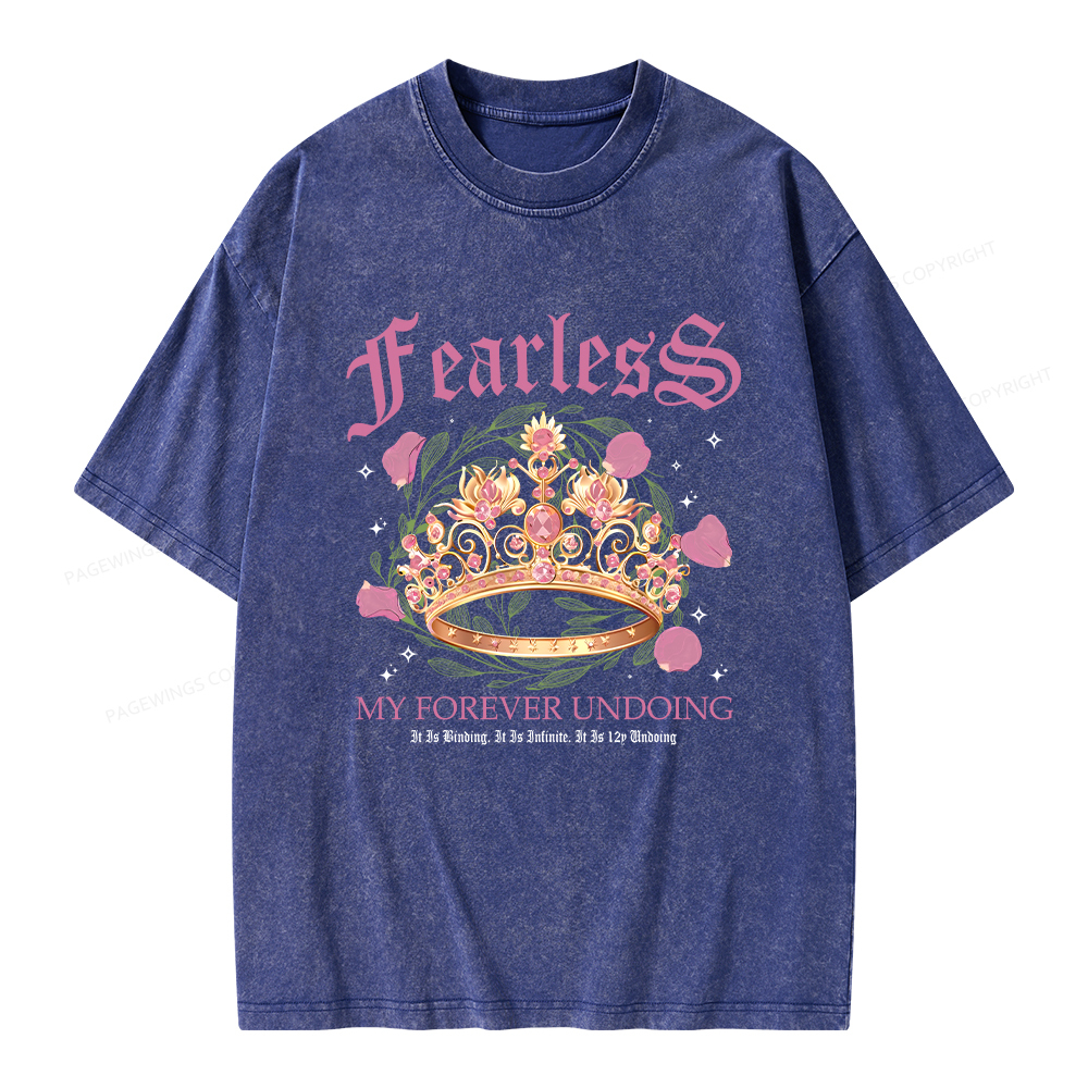Pagewings Fearless Bookish Comfort Colors Unisex Washed T-shirt