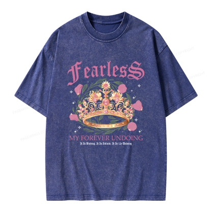 Pagewings Fearless Bookish Comfort Colors Unisex Washed T-shirt