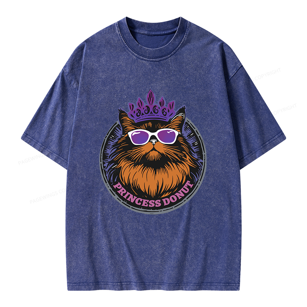 Pagewings Princess Donut Unisex Washed T-shirt