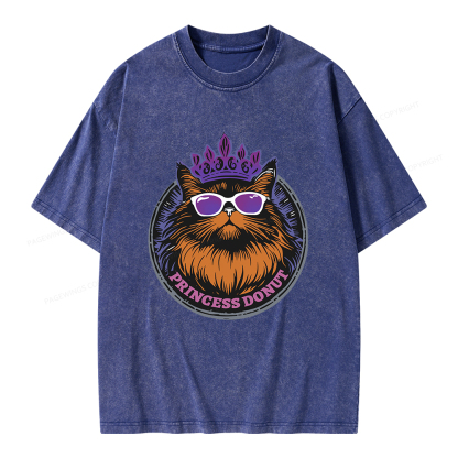 Pagewings Princess Donut Unisex Washed T-shirt