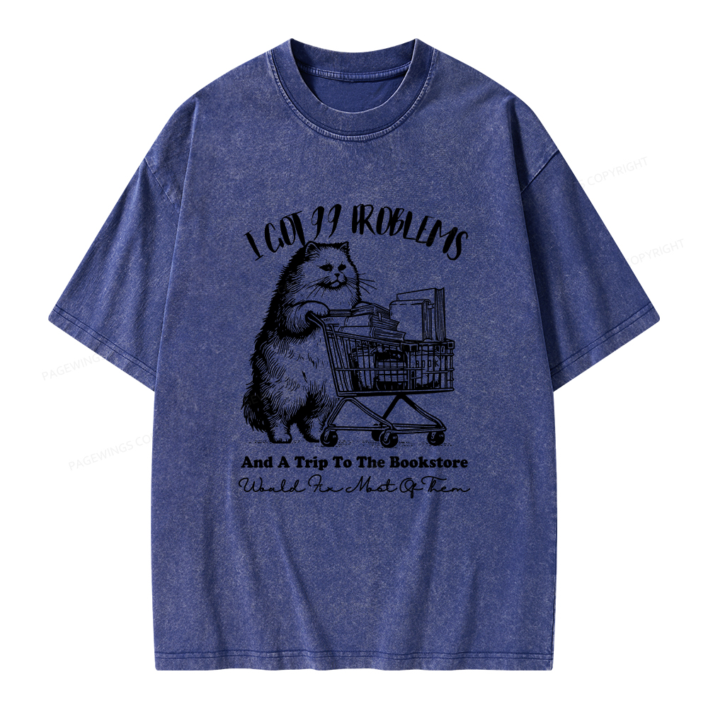 Pagewings I Got 99 Problems Unisex Washed T-shirt