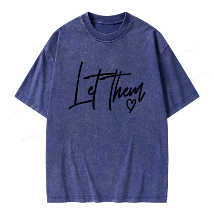 Pagewings Comfort Colors Let Them Unisex Washed T-shirt