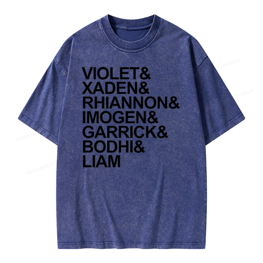 Pagewing Fourth Wing MC Classic T-Shirt Unisex Washed T-shirt