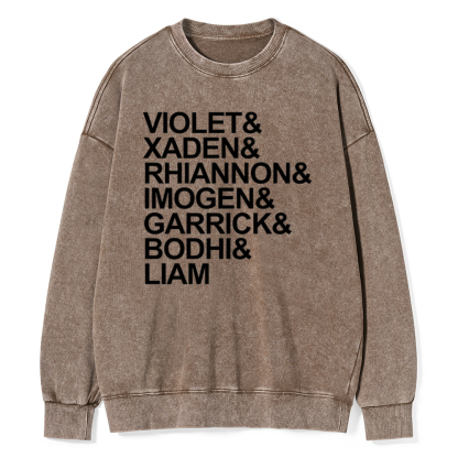 Pagewin Fourth Wing MC Classic T-Shirt Unisex Washed Sweatshirt