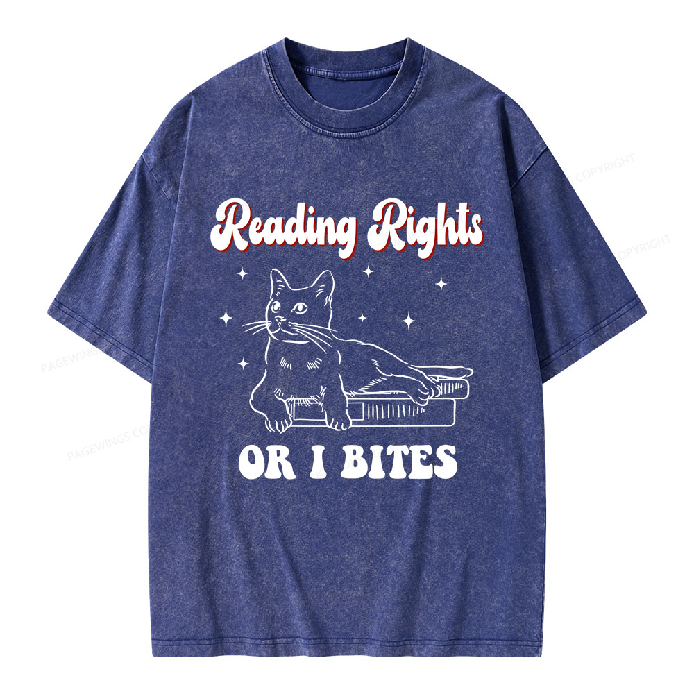 Pagewings Reading Rights Unisex Washed T-shirt