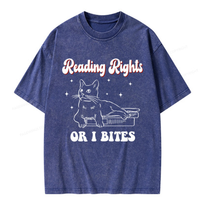 Pagewings Reading Rights Unisex Washed T-shirt