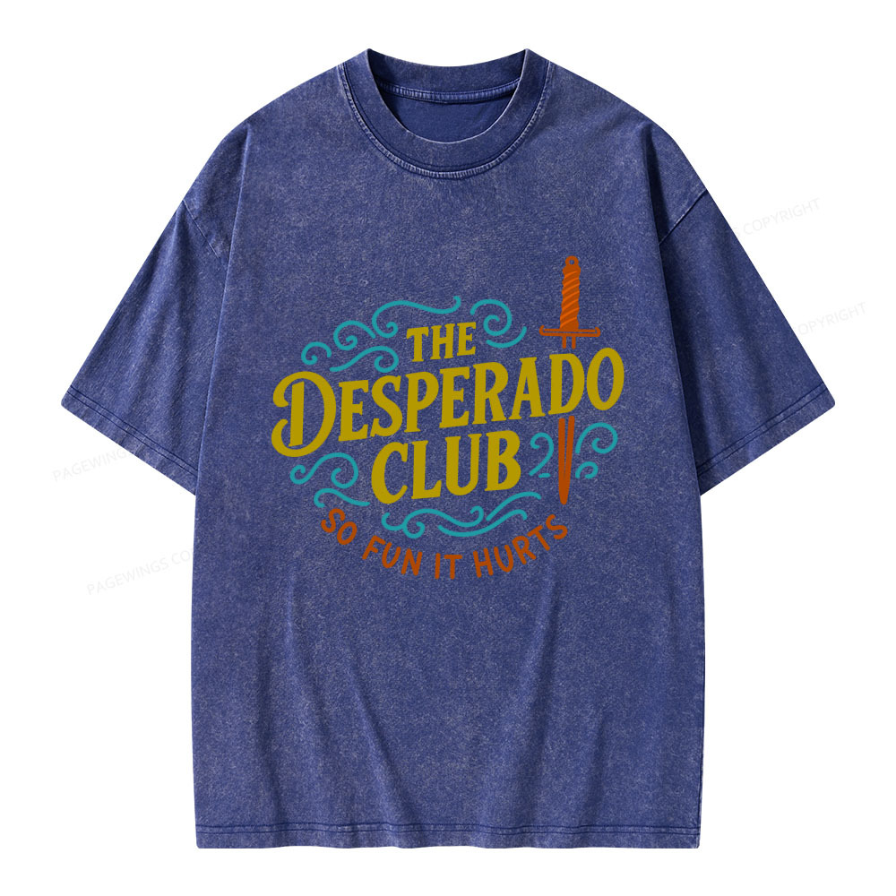 Pagewings The Desperado Club Unisex Washed T-shirt