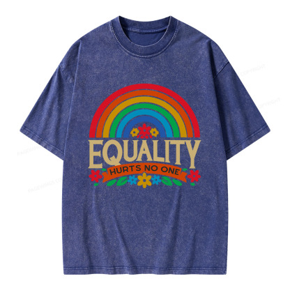 Pagewings Equality Hurts No One Unisex Washed T-shirt