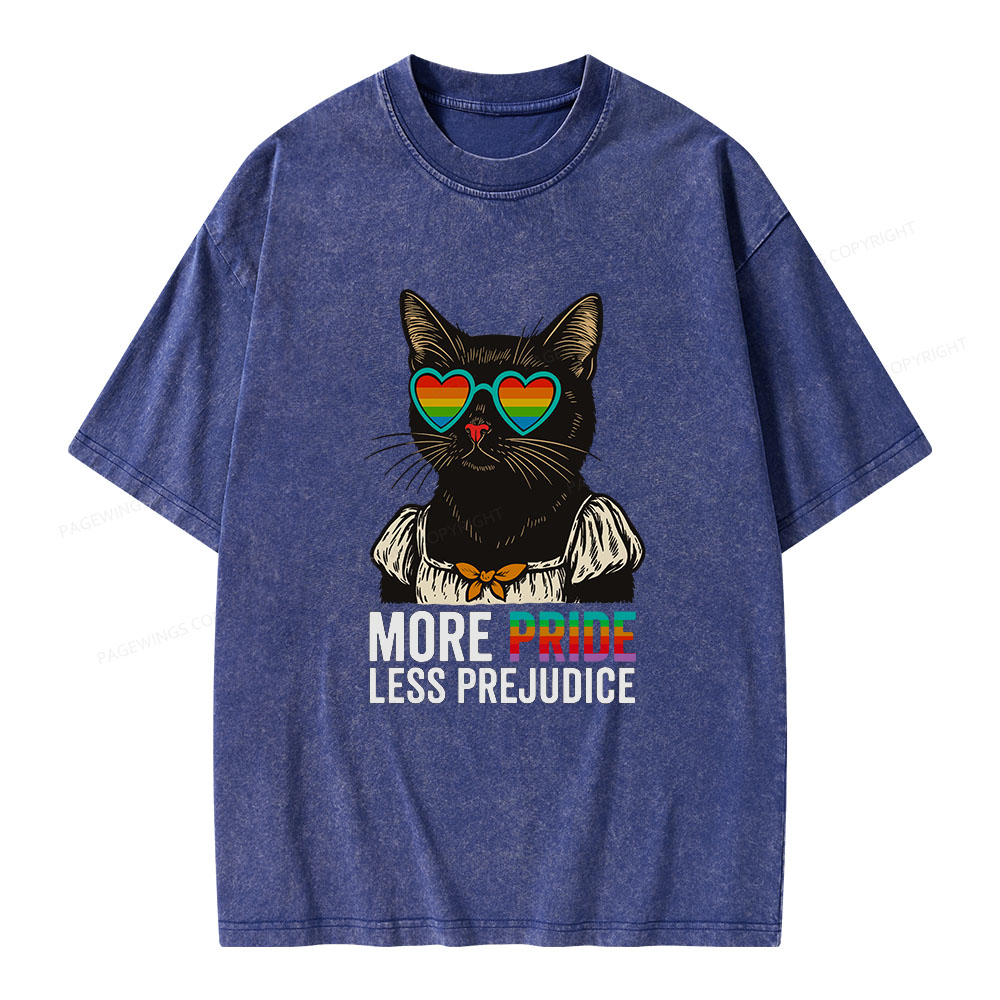 Pagewings More Pride Less Prejudice Unisex Washed T-shirt