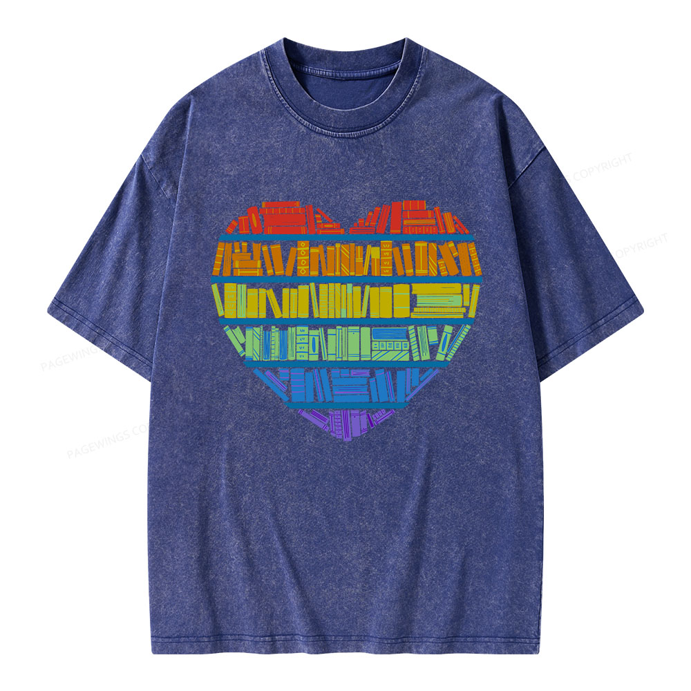 Pagewings All Love for knowledge Unisex Washed T-shirt
