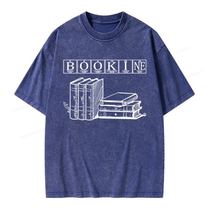Pagewings Bookine Boron Oxygen Unisex Washed T-shirt