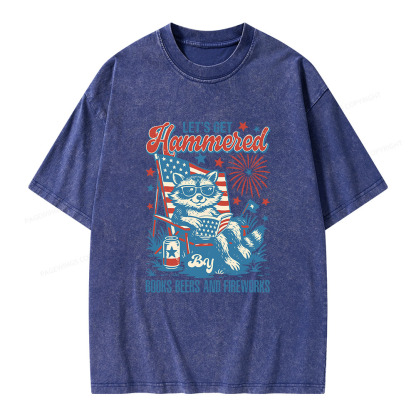 Pagewings Let's Get Reading And Blow Some Shit Up Unisex Washed T-shirt