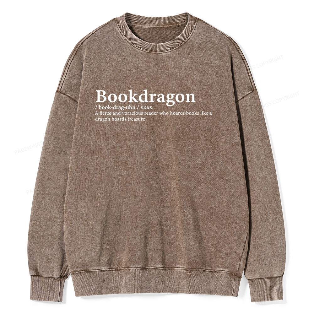 Pagewin Bookvoyager: Journey Through Words book lover Unisex Washed Sw