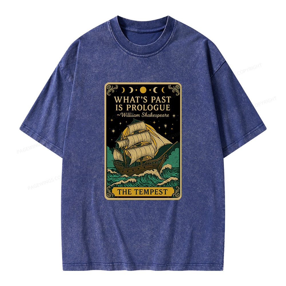Pagewings What's Past Is Prologue Unisex Washed T-shirt