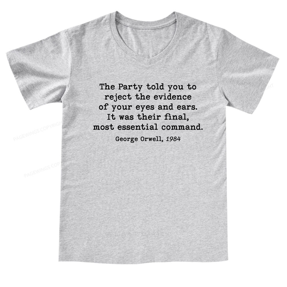 Pagewings It Was Their Final Most Essential Command V-neck T-shirt