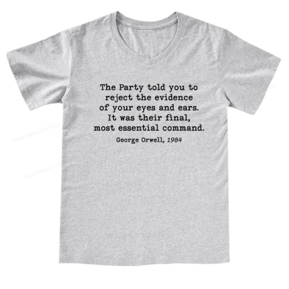 Pagewings It Was Their Final Most Essential Command V-neck T-shirt