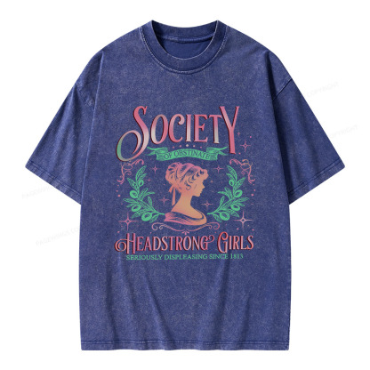 Pagewings Society Of Obstinate Headstrong Girls Jane Unisex Washed T-shirt