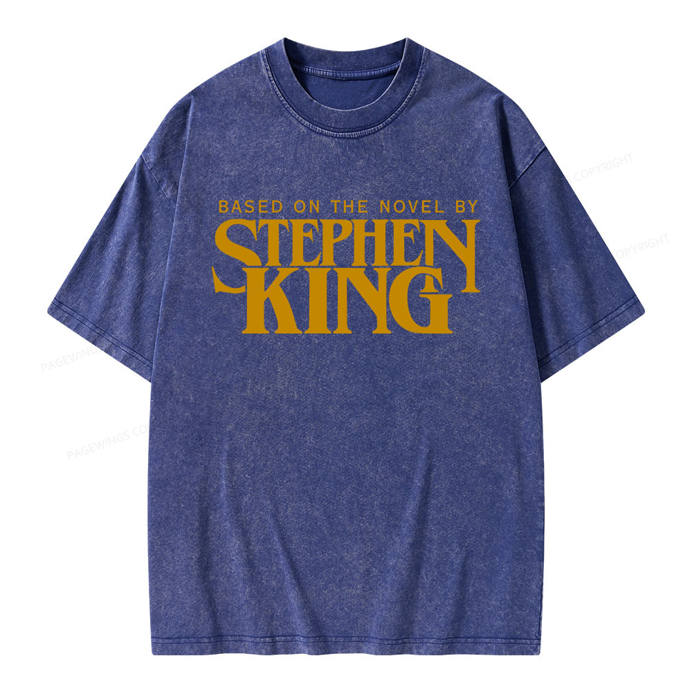 Pagewings Based On A Novel By Stephen King Unisex Washed T-shirt