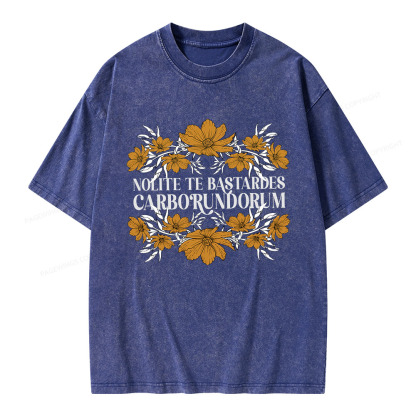 Pagewings Nolite Te Bastardes Carborundorum Unisex Washed T-shirt