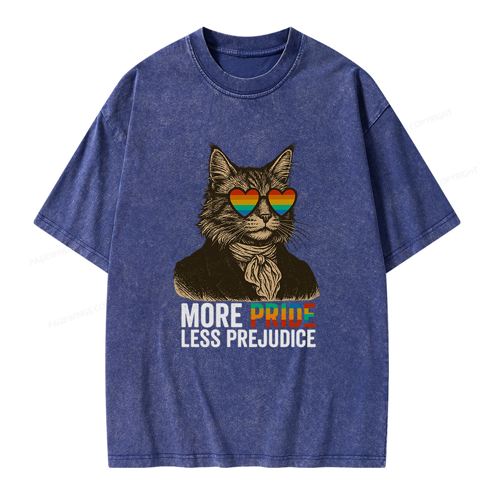 Pagewings Mr Darcy More Pride Less Prejudice Unisex Washed T-shirt