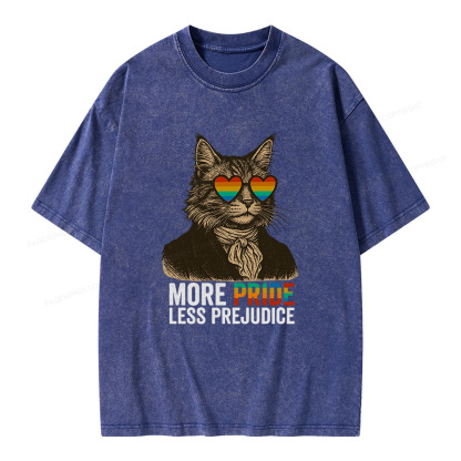 Pagewings Mr Darcy More Pride Less Prejudice Unisex Washed T-shirt