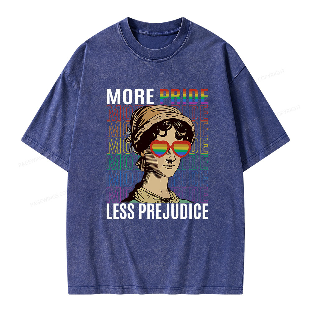 Pagewings More Pride Less Prejudice Love Unisex Washed T-shirt