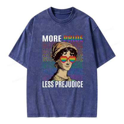 Pagewings More Pride Less Prejudice Love Unisex Washed T-shirt