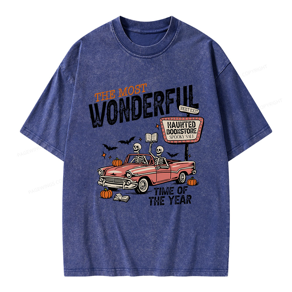 Pagewings The Most Wonderful Unisex Washed T-shirt