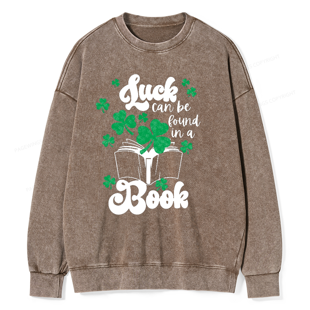 Pagewin Book Lover Shirt, Teacher Book Shirt Unisex Washed Sweatshirt