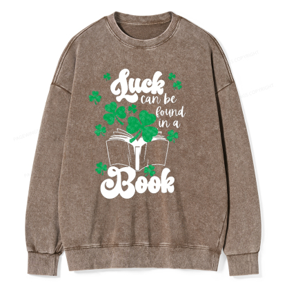 Pagewin Book Lover Shirt, Teacher Book Shirt Unisex Washed Sweatshirt
